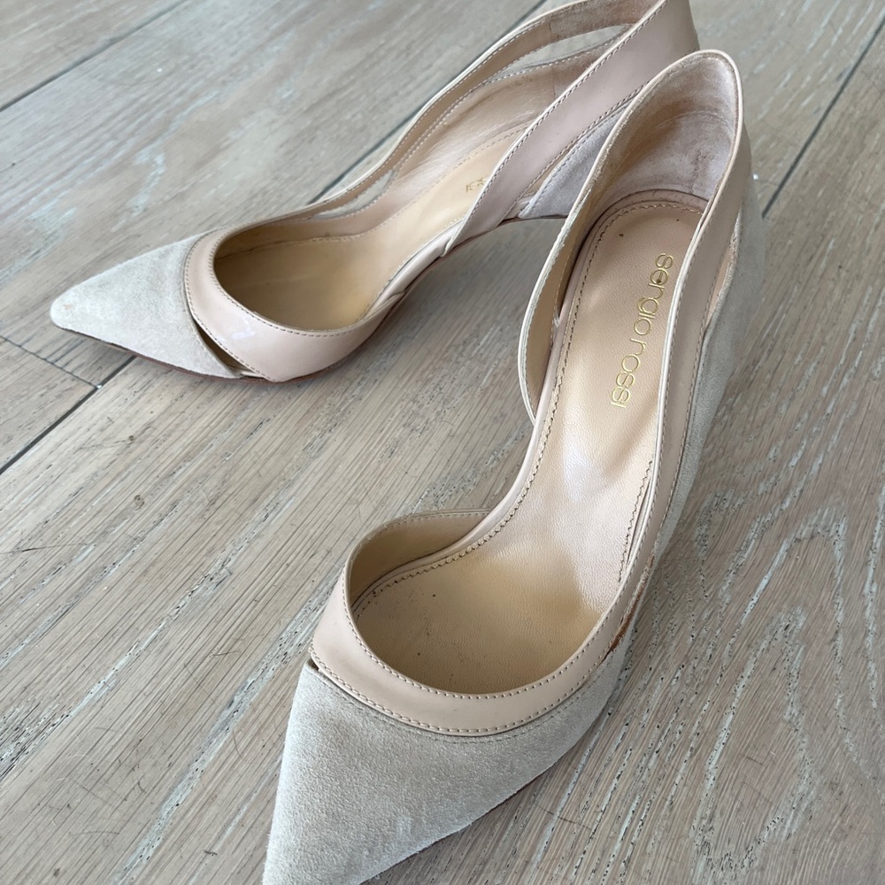 Sergio Rossi suede heels